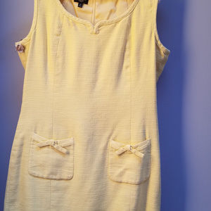 Summer yellow cotton lined Talbots dress